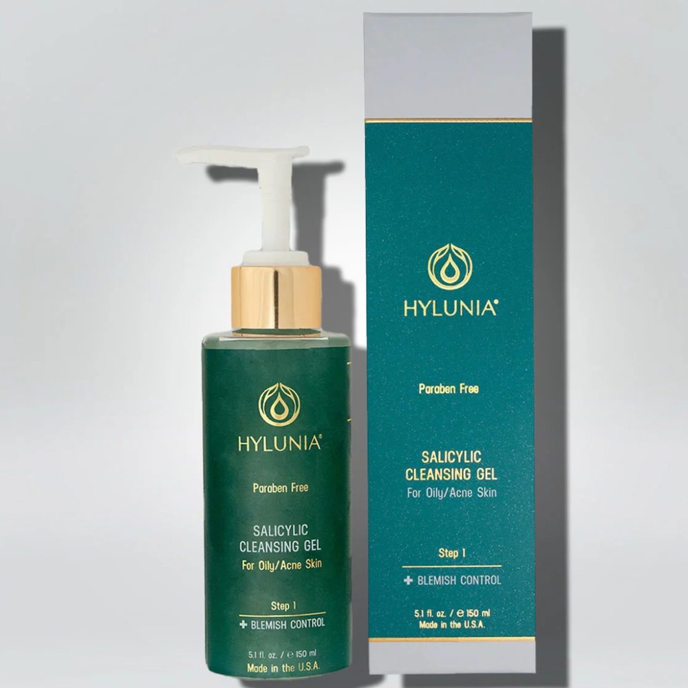 Hylunia Salicylic Facial Cleansing Gel - 5.1 fl oz - Hyaluronic Acid Serum